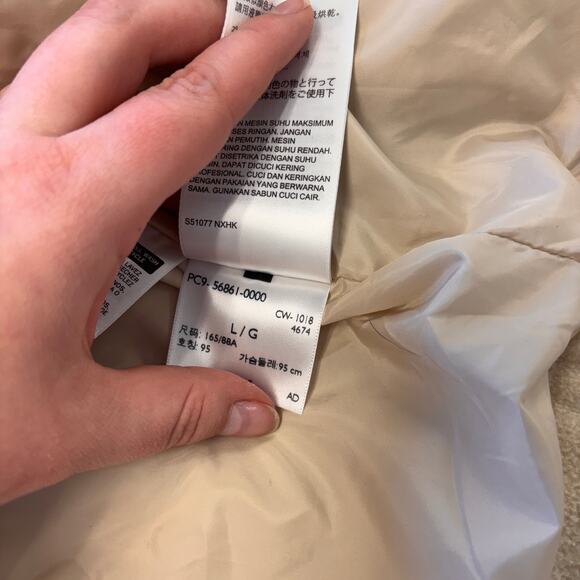 Levi's Premium Jacket Red Tab Cream Womens L Sherpa Fleece Deep Pile Trucker - Picture 5 of 10